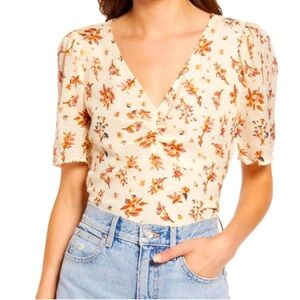 Madewell Silk Floral Blouse